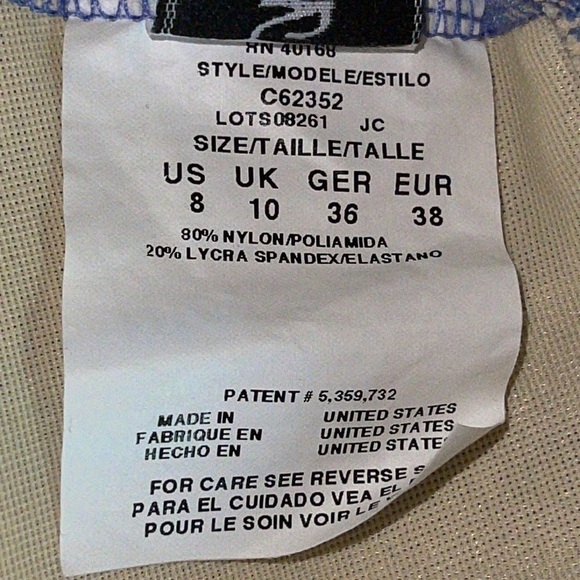 Miraclesuit Light Blue Tankini Swim Top - Picture 5 of 5